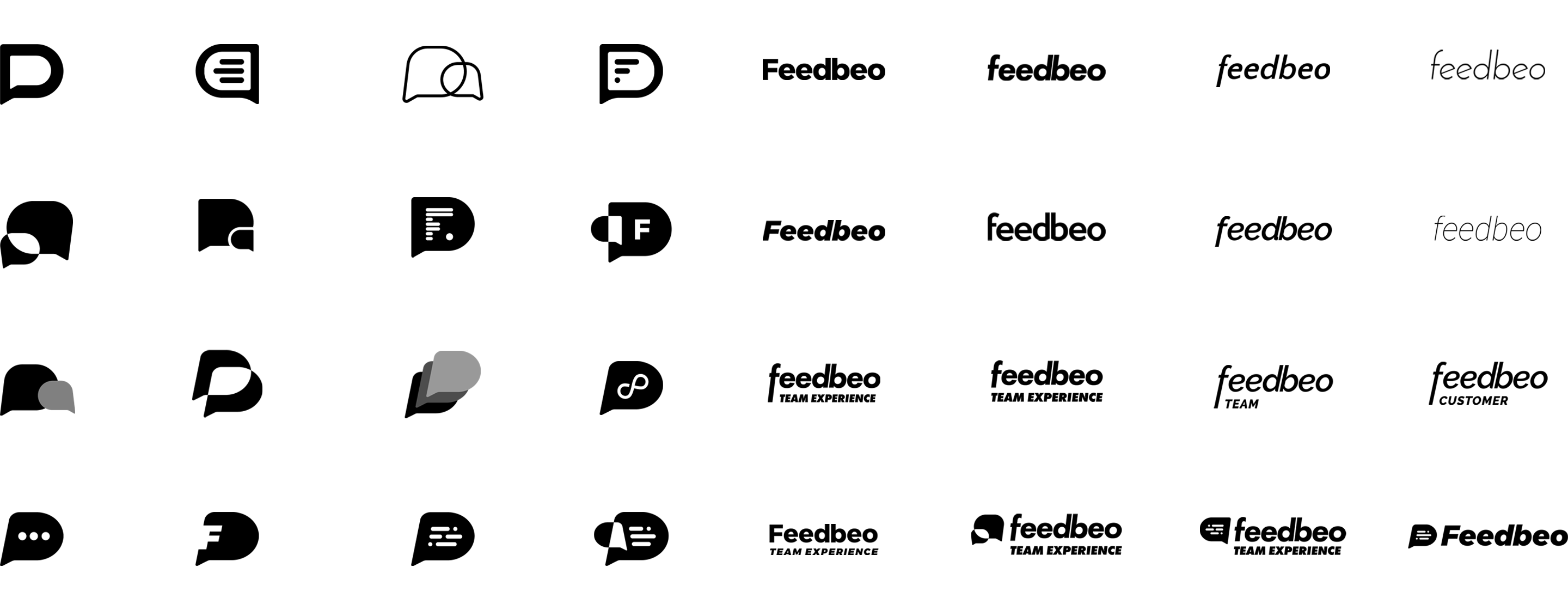 Logo explorations feedbeo v2